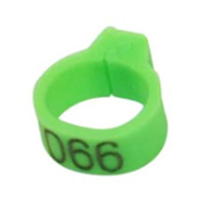 Маркеровочное кольцо Ø8 мм с номером (Зеленое)